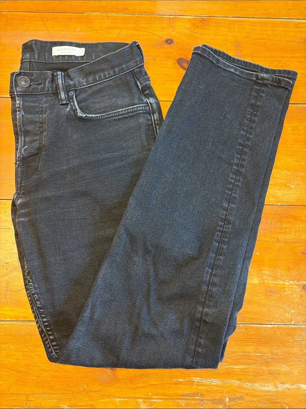 All Saints Reed Black Jeans